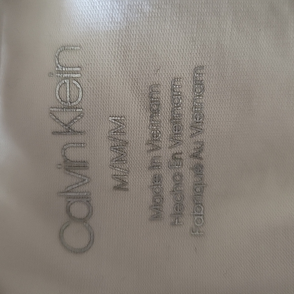 White and Silver Calvin Klein Top - Picture 7 of 7